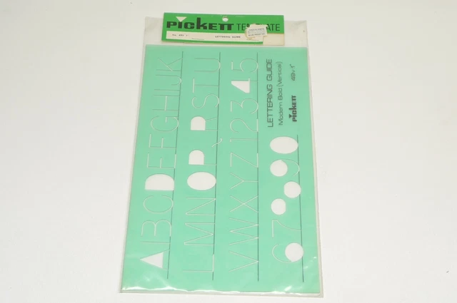 TIMELY PICKETT BEROL Timesaver Stencil Drafting. Pickett #49V 1