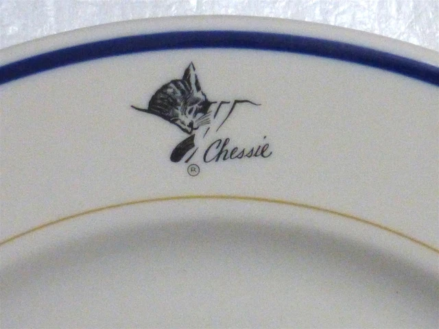 Vtg C & O R.R. "Chessie" Dinner Plate, 1955 Chesapeake & Ohio Railroad, EXC