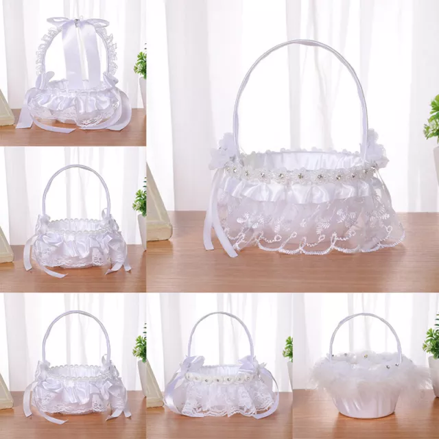 Elegant Wedding Supplies Flower Basket Simulation Petals Party Home Decor-Gi  tk