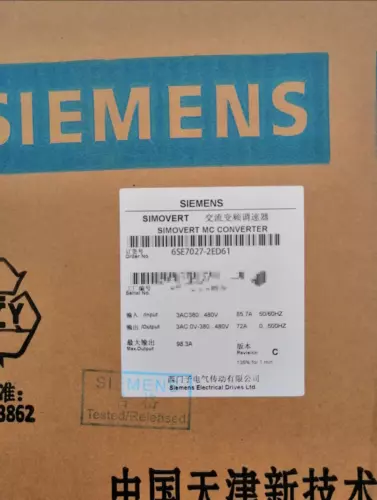 6Se7 027-2Ed61 Neu Siemens 6Se7027-2Ed61 Simovert Masterdrives Vector Control