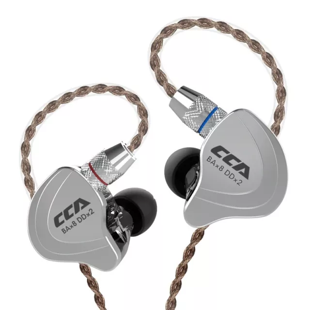 CCA C10 4BA+1DD Hybrid In Ear Earphone Hifi Running Sports Earphone 10 Drive