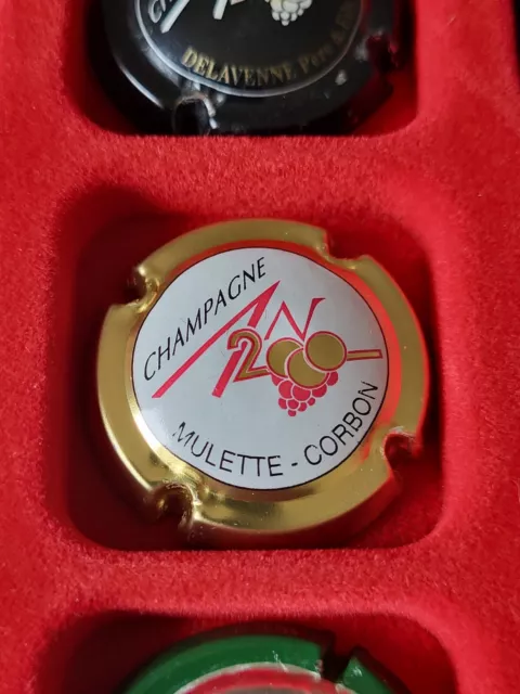 Capsule De Champagne Generique An 2000 Personnaliser Mulette-corbon Rare