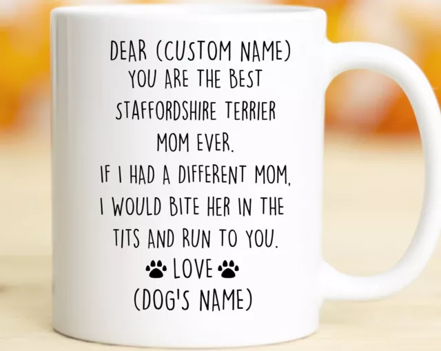 Staffordshire Bull Terrier Mom Birthday Gift Staffordshire Terrier Mom Christmas