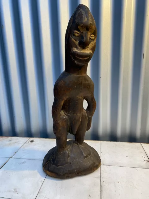 A Good Old Papua New Guinea Carved Ancestor  Spirit Figure Of Considerable Age