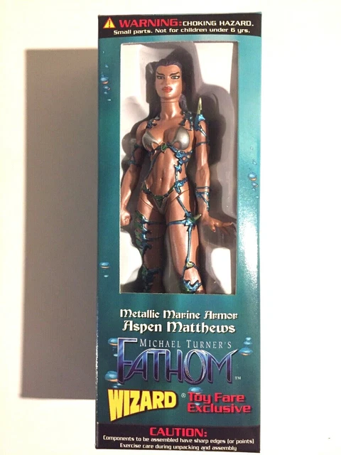 Michael Turner's~ FATHOM~WIZARD TOYFARE EXCLUSIVE~6"~Metallic Marine Armor~ NM+
