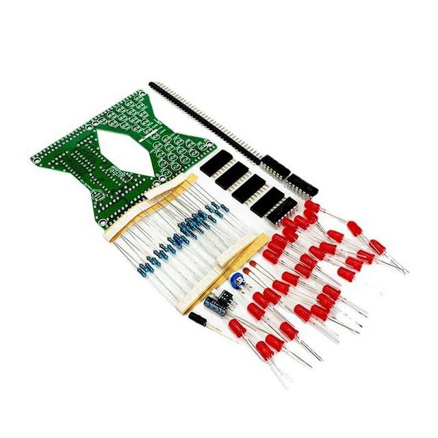 Layer PCB Board Components suite esercizi di saldatura LED rosso luce rossa Z6M9