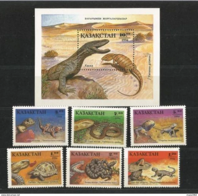 KASACHSTAN, 1994, Mi # 51-57, Fauna MNH **