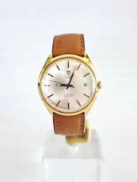 GOLD PLATED VINTAGE Tissot Seastar Automatic Watch 1.00 PicClick AU