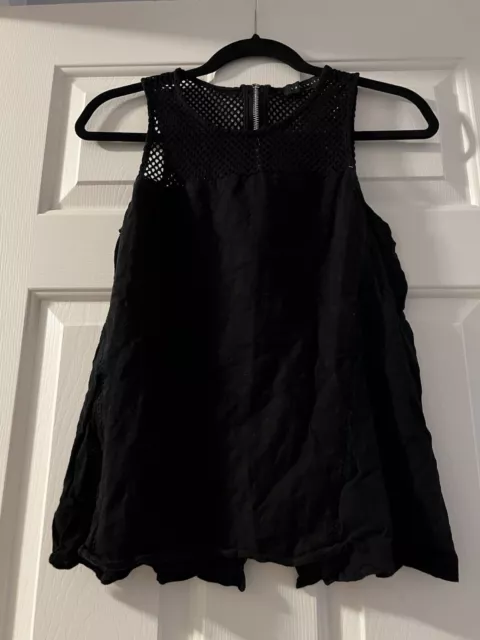 Sanctuary Black Halter Top Sz M