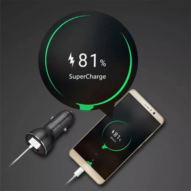 SuperCharge Fast Car Charger QC3.0 For Huawei Mate 10 P20 Pro Nova Honor Note 10