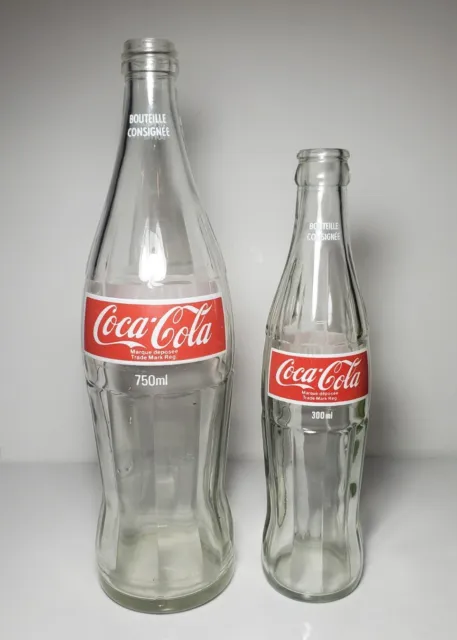 Coca-Cola Glass Bottles Canadian Vintage-Lot Of 2