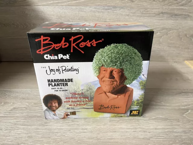  Chia Pet Bob Ross with Seed Pack, Decorative Pottery
