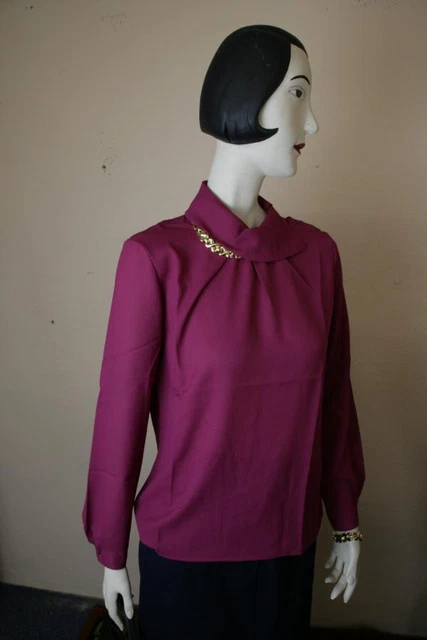Patron De Couture Vogue 8057 – Ensemble Jupe Tube & Chemisier Années 70 – Taille 82.5 Cm