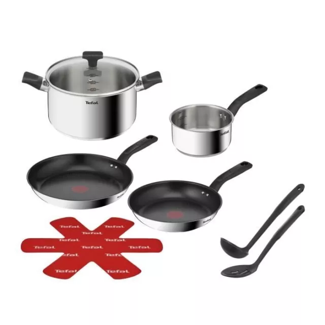 Tefal B818S804 Deliziosa batteria da cucina in acciaio inossidabile 8 camere, ol