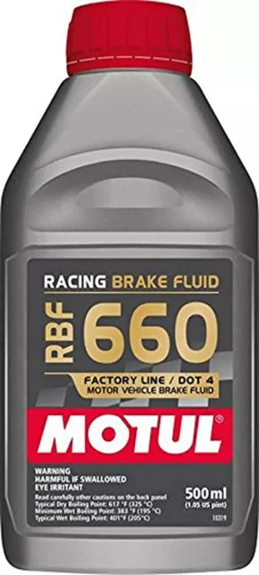 500ml MOTUL RBF 660 RACING 325°C DOT 4 OLIO LIQUIDO FLUIDO FRENI AUTO MOTO