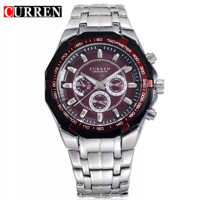 CURREN Watch Men Steel Wristwatch Fashion Brand Analog Quartz Watches for Male