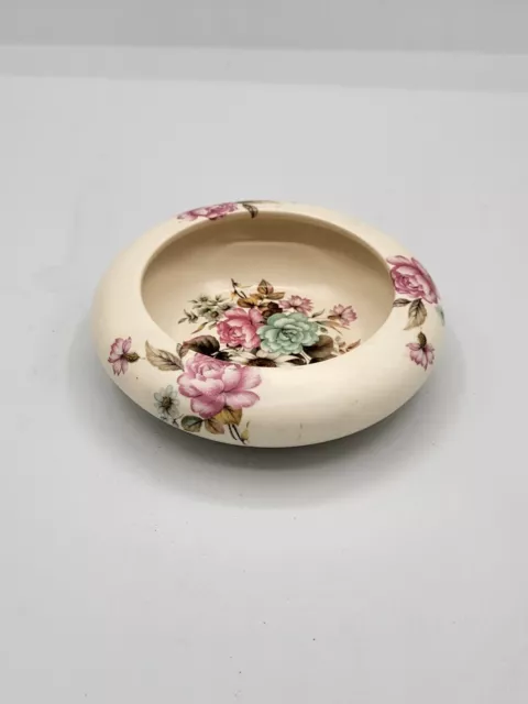 Purbeck Pottery Floral Trinket Dish made in England 2