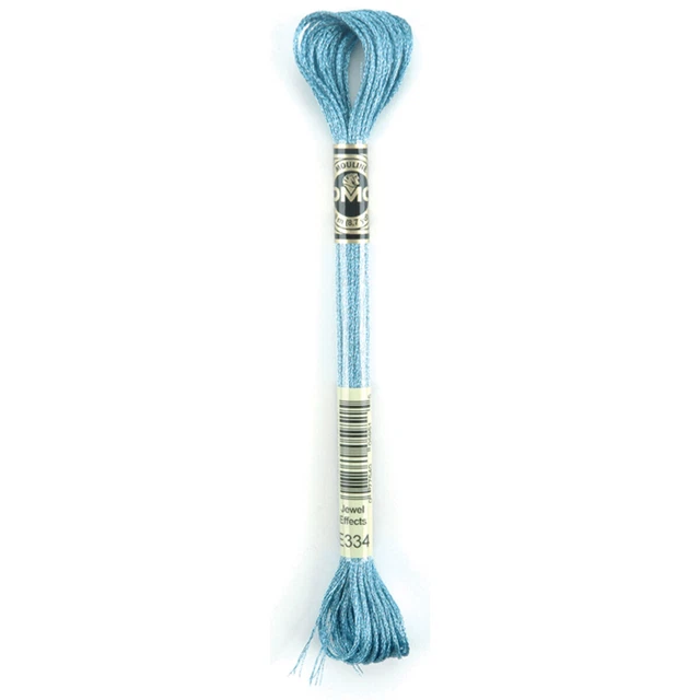 Hilo de bordado DMC Light Effects 8,7 yardas-topacio azul -317W-E334
