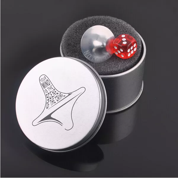 Quality Inception Totem Accurate Spinning Top Zinc Alloy Silver Vintage*FM 3