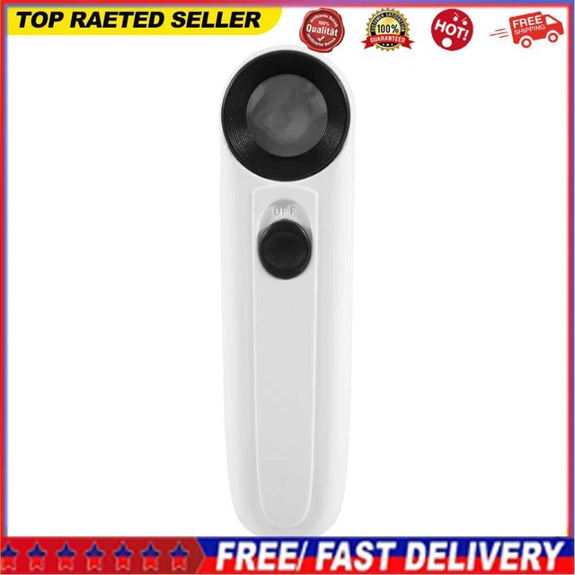Handheld Portable Magnifying Glass for Jewelry Identification Newspaper Reading