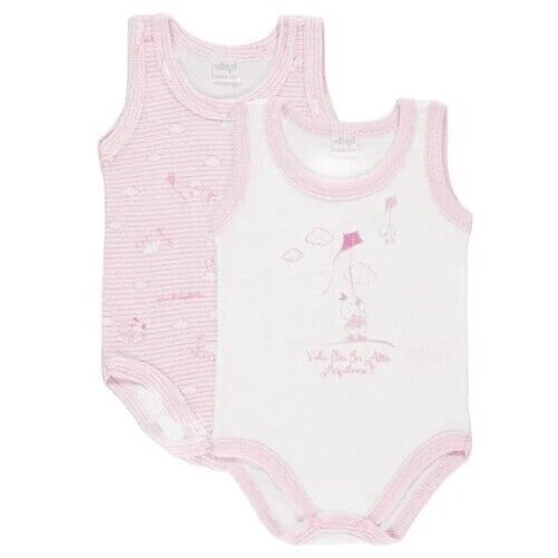 (2pack) Body 100% Coton Léger Épaule Large ELLEPI (Fantaisie Variable)