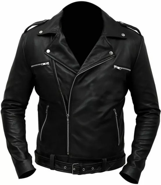 The Walking Dead Negan Jeffrey Dean Morgan Black Stylish Leather Jacket