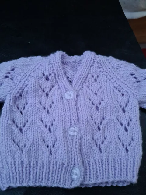 hand knitted baby cardigans