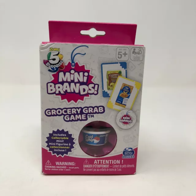 Zuru 5 Surprise Mini Brand Grocery Grab Game Card Game 2 players AGE 5+