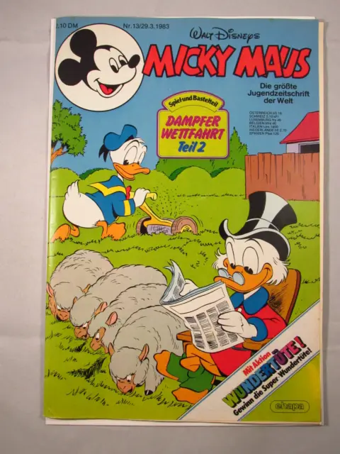 Micky Maus #13 1983 - Comic - mit Beilage, mit Schnipp