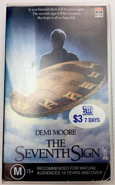 THE SEVENTH SIGN Demi Moore Horror VHS Video Movie Cassette TAPE M15 ...