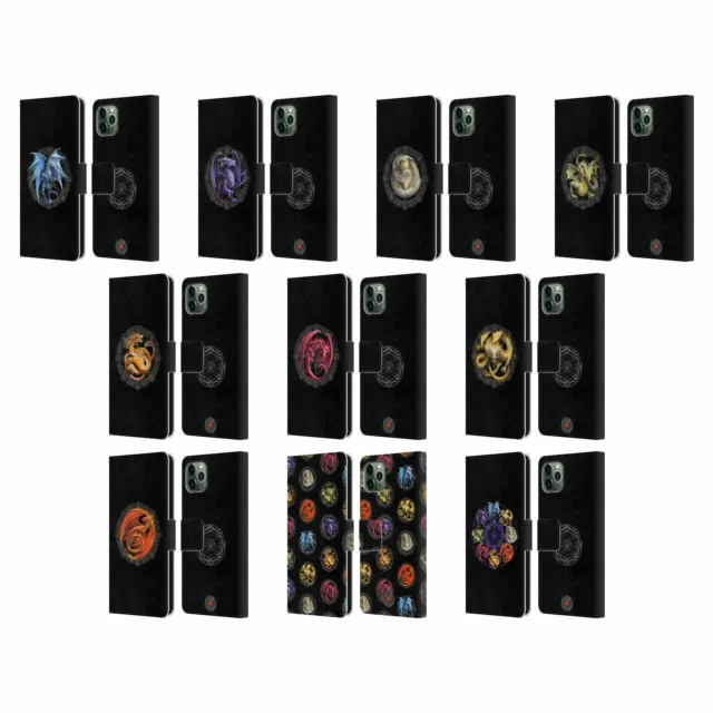 ANNE STOKES DRAGONS OF THE SABBATS LEATHER BOOK CASE FOR APPLE iPHONE PHONES