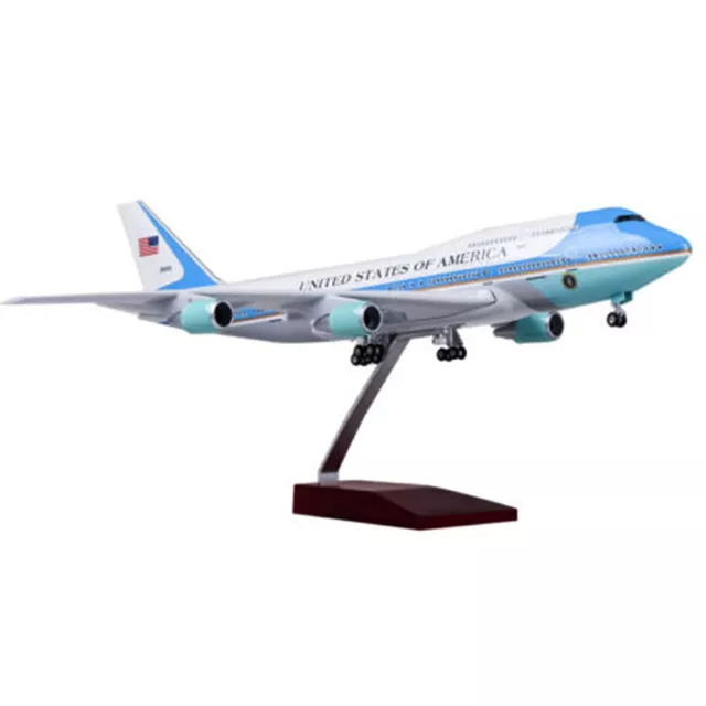 Aircraft Model 1/150 Air Force One Airplane w/ Undercarriage &Voice Control Lamp