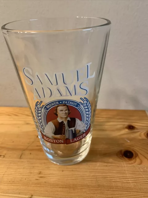 SAMUEL ADAMS PATRIOT BOSTON LAGER 16 Oz BEER GLASS ALE PINT