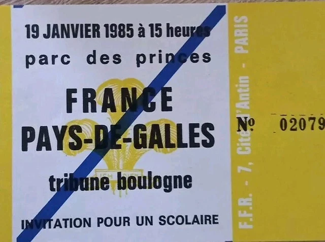 Programme Officiel Rugby France - Galles 07/03/81 - 5 Nations - Made In France