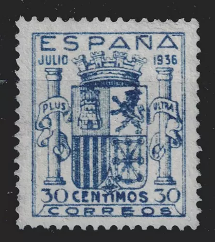 Edifil 801 nuevo * 30 cts 1936 sello de España Spain Lujo Liderstamps