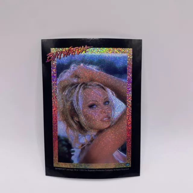 RARE 1995 Baywatch Pamela Anderson Prism Vending Machine Sticker Casey Jean CJ