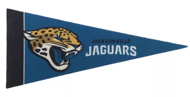 Jacksonville Jaguars NFL American Football Logo 4" x 9" Mini Felt Pennant