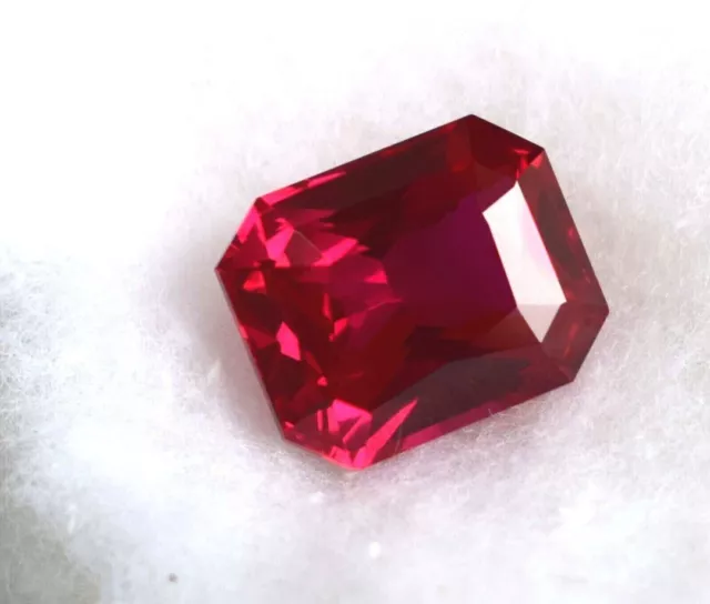 Ruby Red Mozambique Emerald Cut Shape 10-12 Ct Pierres précieuses... 3