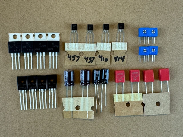 Pioneer SX-950 Preamp Boards Rebuild Kit - AWG-038 & AWG-039 Recap Repair Kit