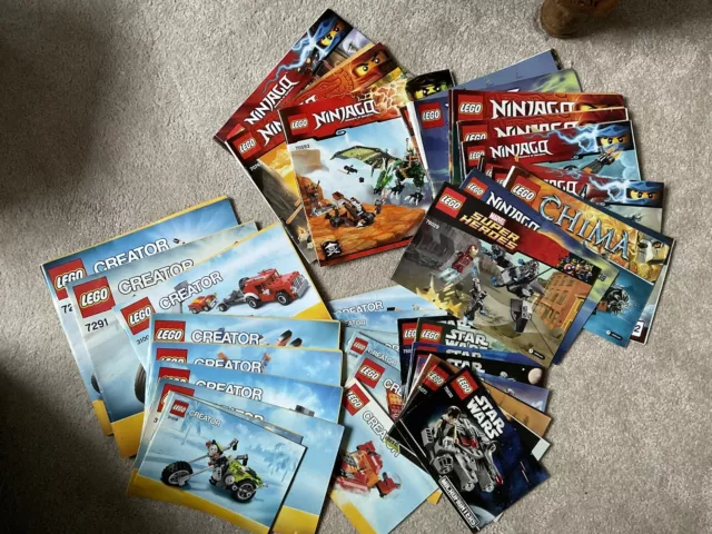 lego vrac lot 4 kg Ninjago Star Wars Creator + Minifig + Notices
