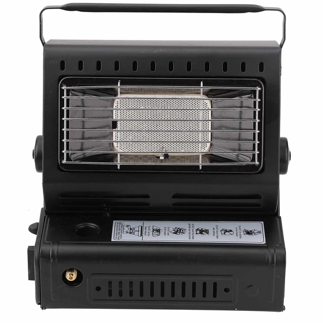 2in1 Tragbare Gasheizung Camping Butan Gas Kocher Keramik 1.3KW Dual-Zweck Herd 2