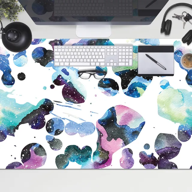 Large Computer Desk Mat Top Pad Protector for Laptop Mouse School 100x50 Galaxy