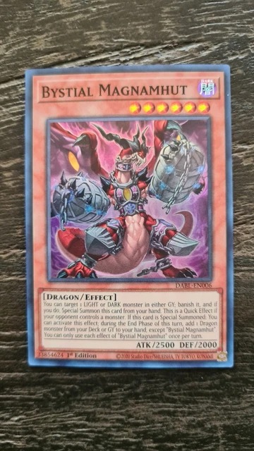 Yu Gi Oh Bystial Magnamhut DABL-EN006 1st Edition Super Rare NM