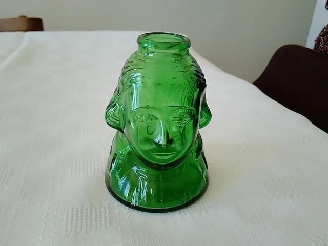 Wheaton N J Green Glass Ink Bottle General G Washington Wheaton N J Green Glass Ink Bottle General G Washington