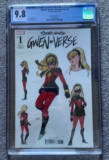 Spider-Gwen Gwenverse #1 1:100 Peach Momoko Design Variant Cgc 9.8 Wp Marvel!!