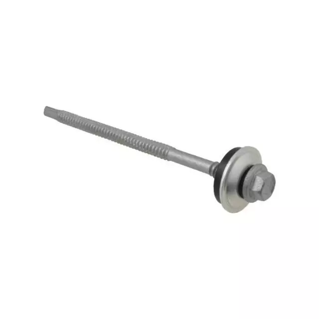 Qty 10 CYCLONE Metal Screw 14g-14 x 150mm Galvanised Multiseal BRA Roofing