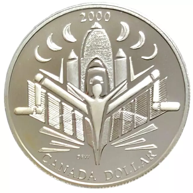 Canada 2000 - Voyage of Discovery Proof Silver Dollar!!