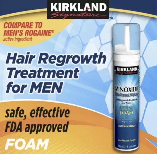 1x Kirkland Signature Minoxidil Hair Regrowth Foame Expiry 06/25