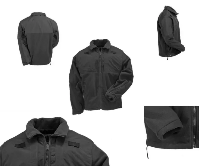 XS 5.11 TACTICAL Series 48038 Tactical Fleece Jacket Full Zip Black ...