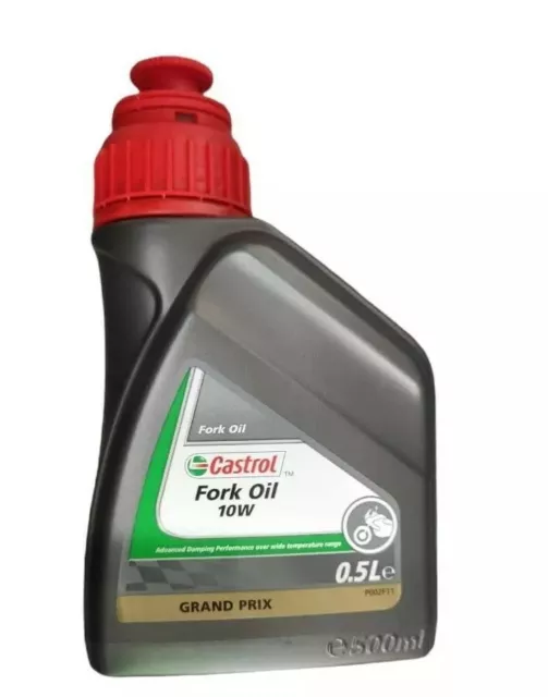 0.5 Litres De Huile Forcelle pour Moto Castrol Fork Oil 10w 0,5 Lt